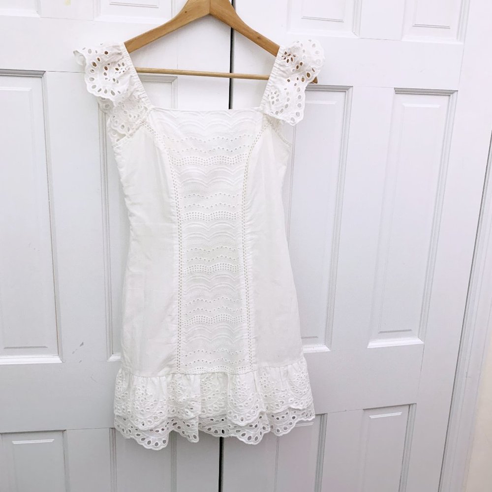 Finders Keepers Sundays Eyelet Mini Dress - Picture 6 of 16